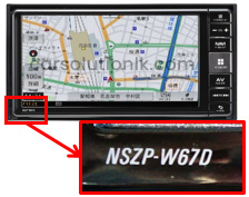 NSZP-W67D MAP SD CARD