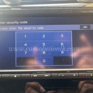 VXM-184Ci PASSWORD UNLOCK